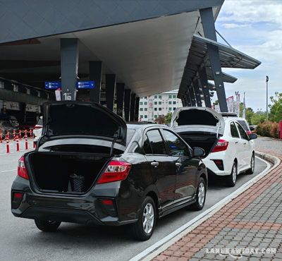 Rent Rm80 car rental Bezza di Langkawi Airport dengan ruang luggage yang luas